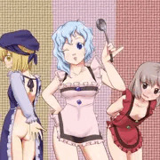 裸エプロン三姉妹