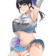 「チアガールの腋の匂い」のパッケージイラスト