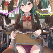 前の席の鈴谷さんがパンツ見せてきて困ってます(照)
