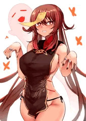 エロキョンシー衣装胡桃