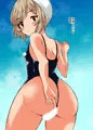 当然のようにスク水で誘ってくる紅葉君