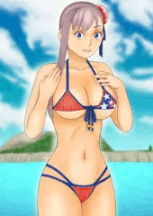 タダのビキニ娘？