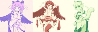 天狗装束かしまし娘れんしゅう