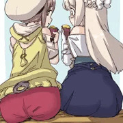 Fantiaリクエストでライザとクラウディアを描かせていただきました
