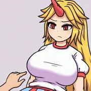 【GIF】勇儀乳首当て