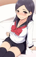 制服 ニーソ