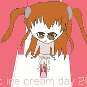 冷たい物や変な物を食べ過ぎて下痢するサキュバス少女