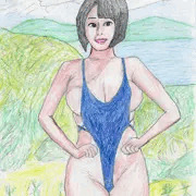 巨乳水着