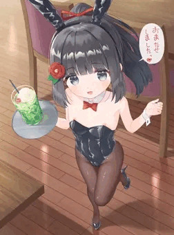 胸元ゆるゆるバニー👯‍♀️