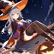 ハロウィンの魔女