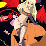 ハロウィン金髪サキュバスちゃん