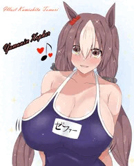 3年半前に描いたスク水ウマ娘ちゃんたち