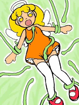 天使の下着脱がし