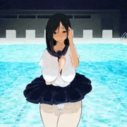 濡れちゃったね…