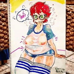濡れたアレンちゃん