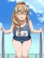 爆乳スク水の浅葱さんに・・・