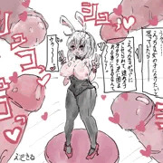 フィギュア化させられて、おたくチンポに囲まれてしまう