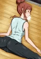 GIFアニ＞ミライ姉ちゃんのストレッチ（完成版