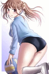ポニーテールと体操着②