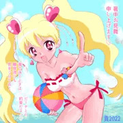 キュアピーチ暑中見舞い・2022