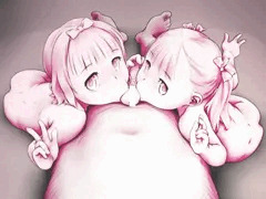 Wひょっとこ。　むに。