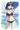 ビニール上着黒水着少女