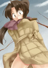 もこもこ厚着なのに