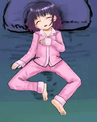 寝ていた女の子