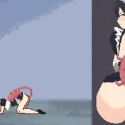 悪夢屋敷・無限牢獄　敵敗北エロシーン基本アニメーション17