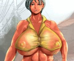 褐色爆乳お姉さん