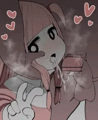 アカネチャン飲んで♡　えらいね♡