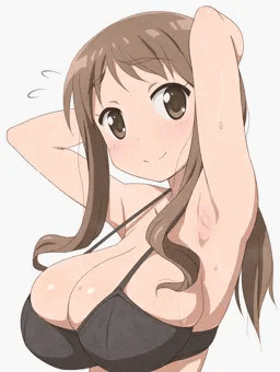 女教師の腋と腋毛