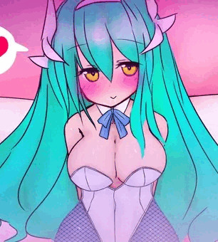 清姫バカンス03❤バニー白青網タイツ❤