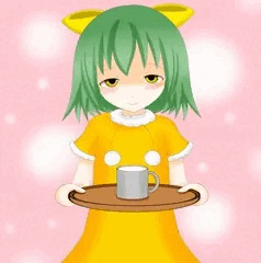 コラープちゃんがミルク入れてくれたよ