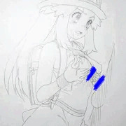 学校帰りのポケモンバトルに負けたリーフちゃん。
