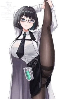 マナさんにI字バランスをやってもらった。