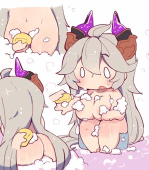 洗われるサラーサ