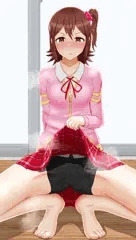 未来ちゃにスパッツを見せて貰いました