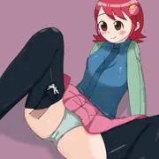 お題箱:メイルちゃんニーソコキ射