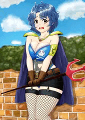 風花と悪の女幹部コスプレ