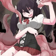 触手に襲われる直前みたいな絵