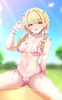 ことねちゃんバランスボールでIV撮影♡