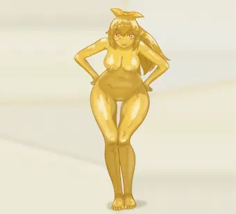 ニジエたん金粉ショー