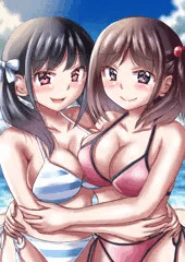 ビーチでふたり