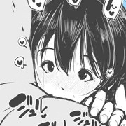 【気まぐれイラスト】男の股にうずくまって