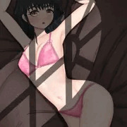 下着の女の子と差分
