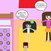 自分の裸を撮影する小学生の女の子