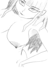 上目遣い