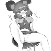わざとご主人に見えるように座るナズ