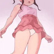 パンツを見てたら見られてた